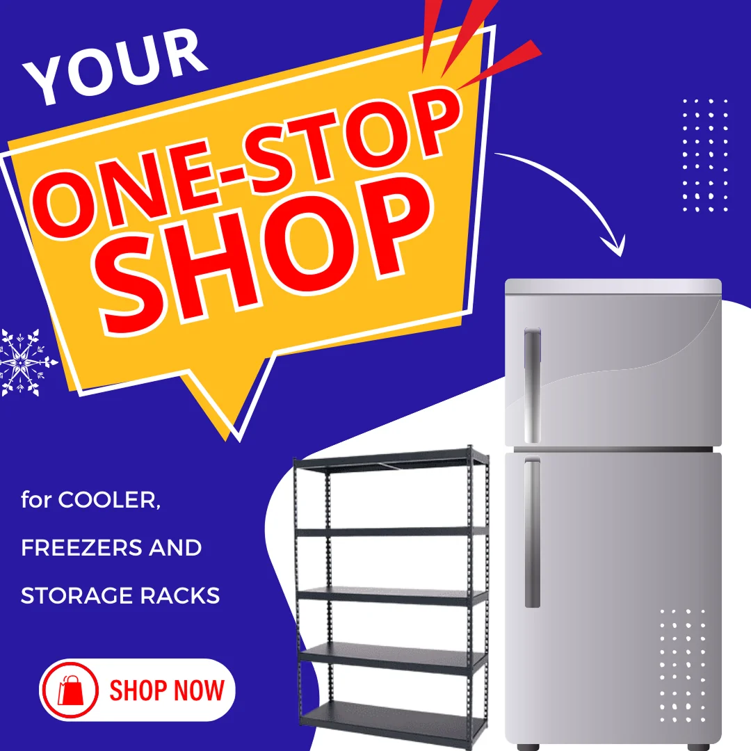 One-Stop Shop for Coolers, Freezers, and Storage Racks