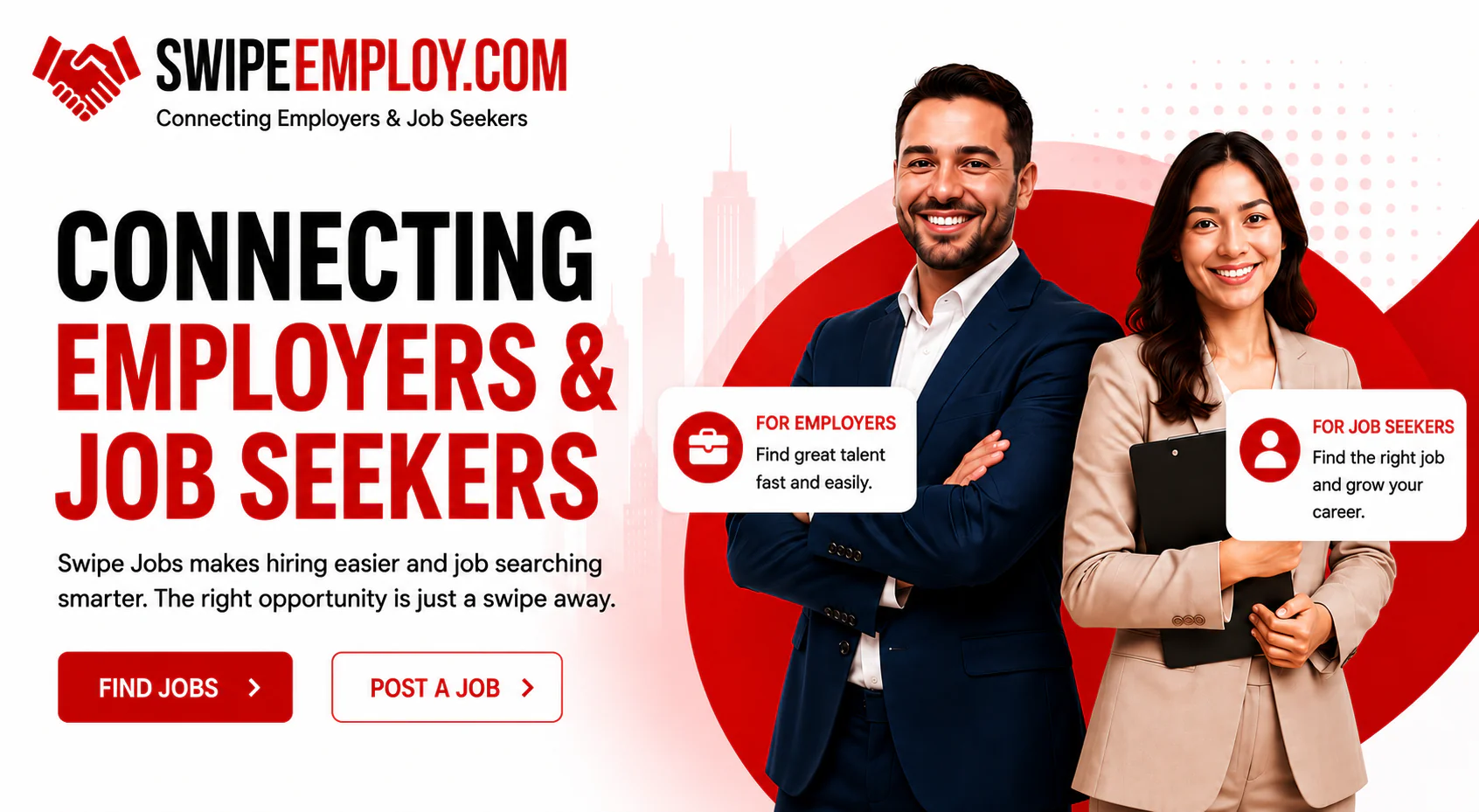 SwipeEmploy connecting employers and job seekers.