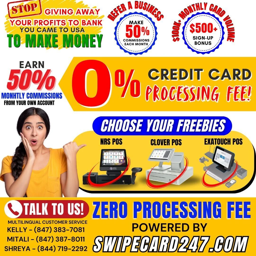 Zero Processing Fee