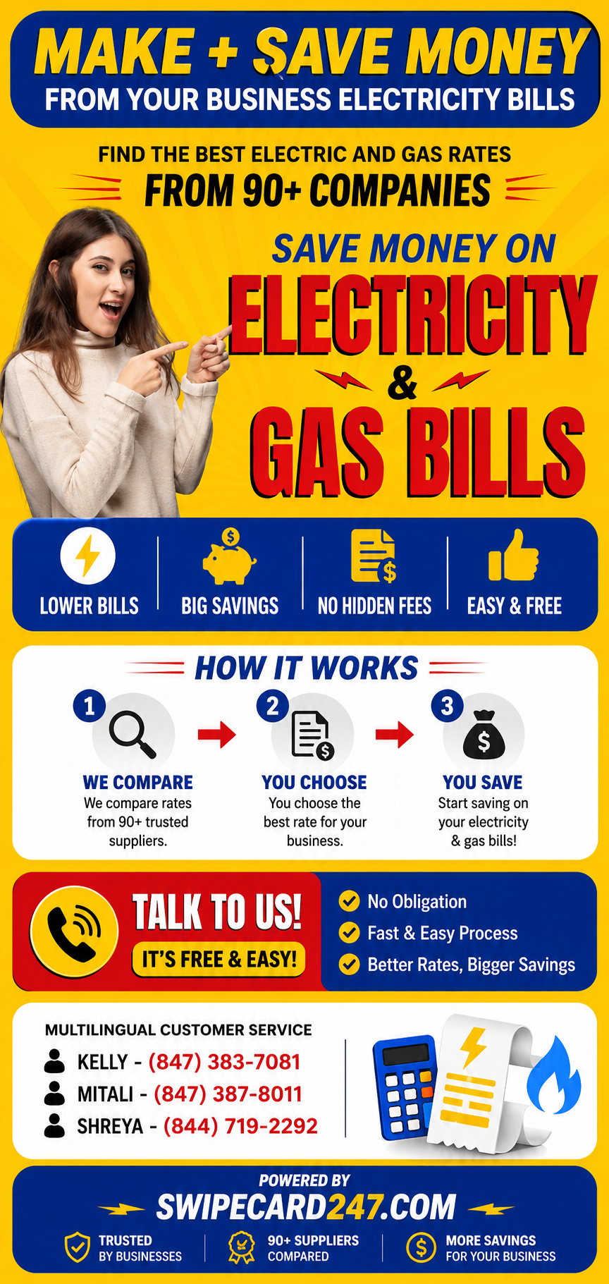 Utility savings infographic